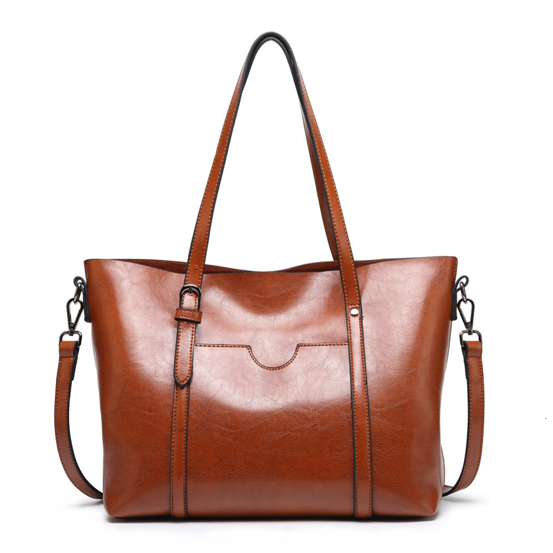 Skin Large Capacity Lady's Oil Portable Shoulder Bag