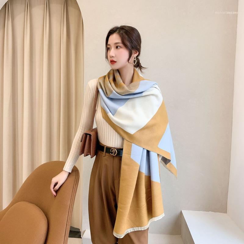 Autumn And Winter 2021 Double-sided Cashmere Women's Scarf Fashion Letter Thickened Warm Shawl Dual-purpose Head1
Autumn And Winter 2021 Double-sided Cashmere Women's Scarf Fashion Letter Thickened Warm Shawl Dual-purpose Head1