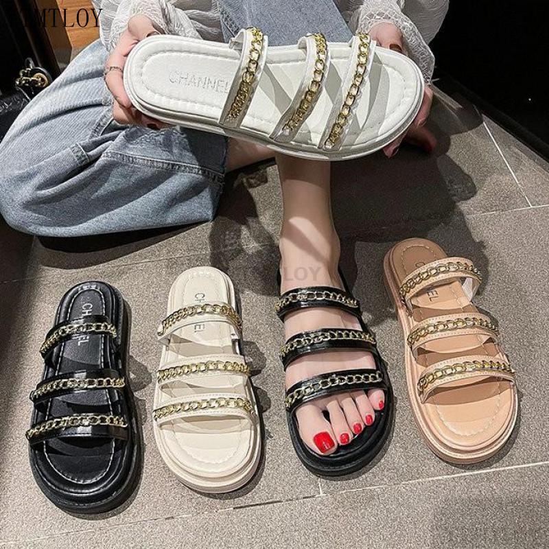 Brand Designer Metal Chain Platform Shoes For Women Peep Toe Casual Comfortable Summer Ytmtloy Beach Slippers Zapatillas Casa, Black
Brand Designer Metal Chain Platform Shoes For Women Peep Toe Casual Comfortable Summer Ytmtloy Beach Slippers Zapatillas Casa, Black