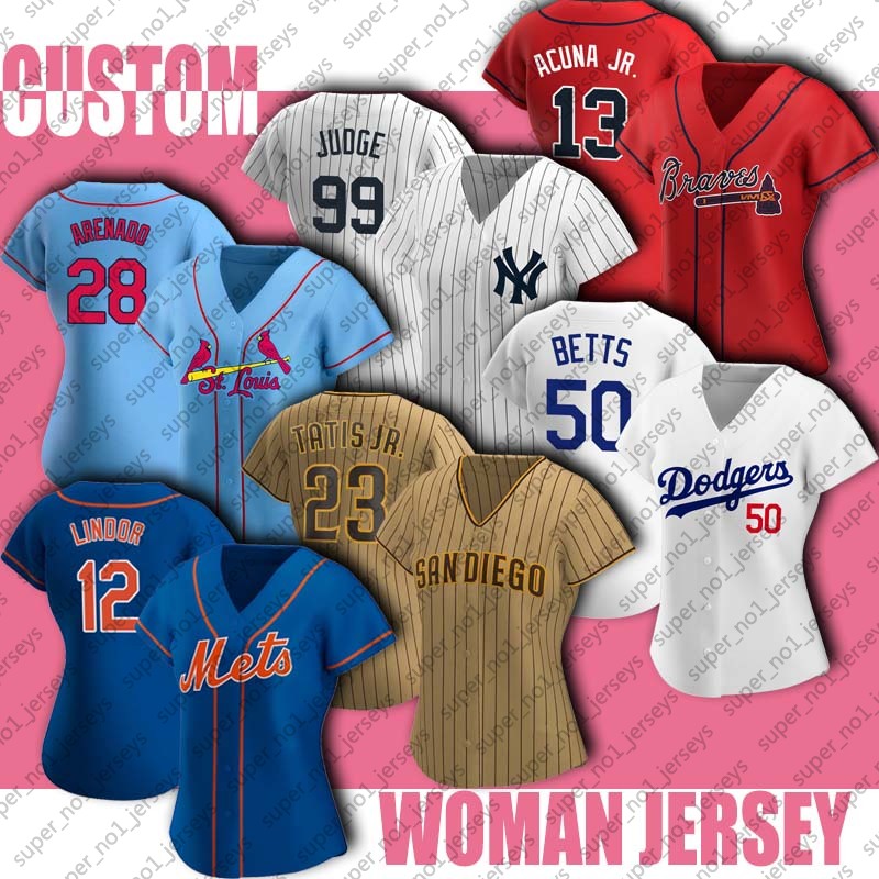 Woman Baseball Jersey 12 Francisco Lindor 28 Nolan Arenado Jerseys Mookie Betts Fernando Tatis Jr Jersey George Springer Trout Judge Yelich, Blue;black
Woman Baseball Jersey 12 Francisco Lindor 28 Nolan Arenado Jerseys Mookie Betts Fernando Tatis Jr Jersey George Springer Trout Judge Yelich, Blue;black