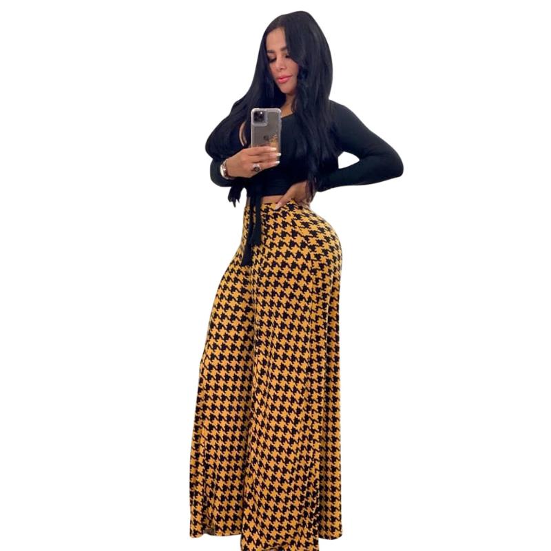 Women' Pants & Capris Echoine Women High Stretch Trousers Houndstooth Printed Casual Wide Leg Female Autumn Winter Joggers Sweatpants Ladie, Pink
Women' Pants & Capris Echoine Women High Stretch Trousers Houndstooth Printed Casual Wide Leg Female Autumn Winter Joggers Sweatpants Ladie, Pink