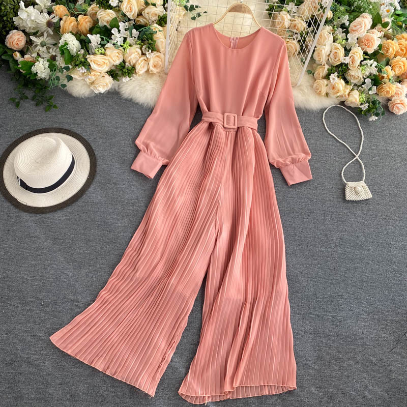 Women's Jumpsuits & Rompers Women Autumn Chiffon Long Sleeves Romper Waistband V-neck with Belt Ladies Loose Leg Pants Overalls RT, Beige
Women's Jumpsuits & Rompers Women Autumn Chiffon Long Sleeves Romper Waistband V-neck with Belt Ladies Loose Leg Pants Overalls RT, Beige