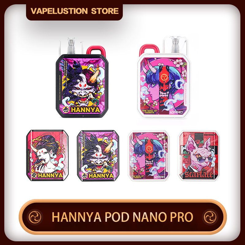 Original Vapelustion POD HANNYA NANO PRO E-cigarette Kits 2 Airflows Cotton Cartridge 3.7V 700mAh Battery 2ML Electronic Cigarette with 4pcs
Original Vapelustion POD HANNYA NANO PRO E-cigarette Kits 2 Airflows Cotton Cartridge 3.7V 700mAh Battery 2ML Electronic Cigarette with 4pcs