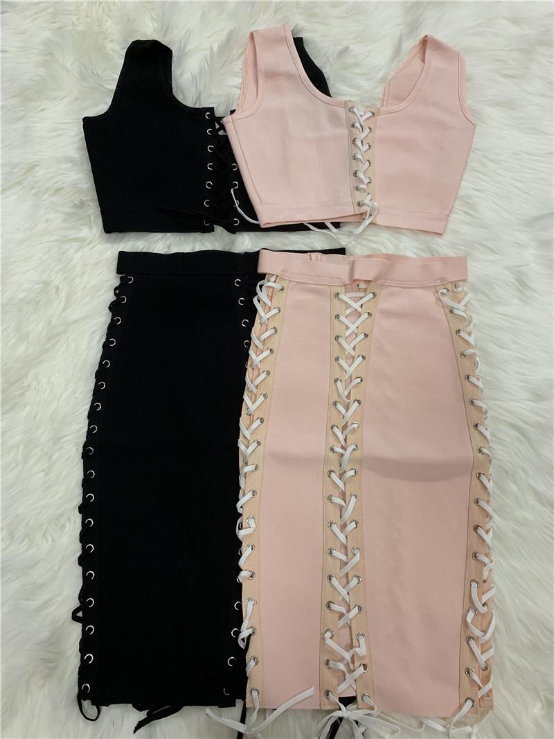 Summer Arrival Women's Lace Up Mini Bodycon Women Bandage Dress Chic Night Club Party Casual Dresses