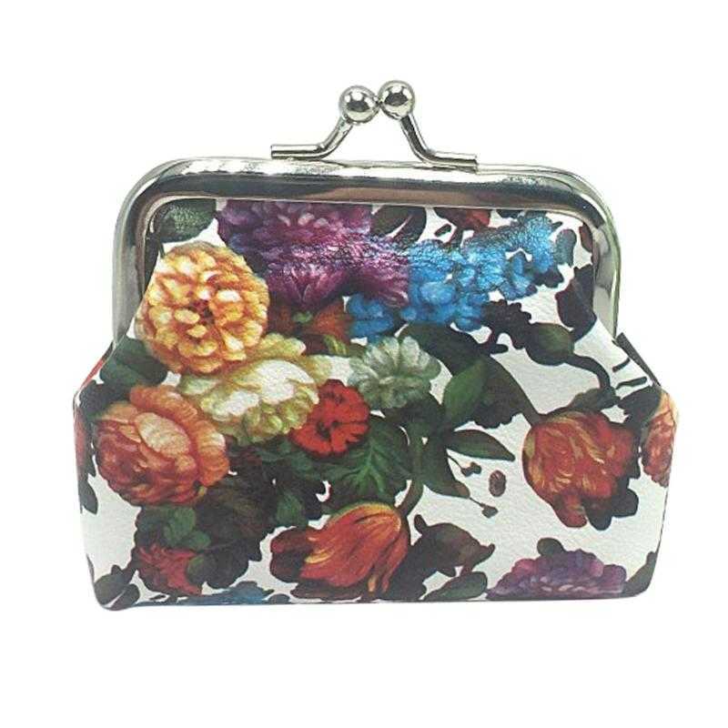 Leather Coin Purses Top Quality Kiss Clasp Women Mini Purse Small Wallet Clutch Bag Phone Handbag Pouch