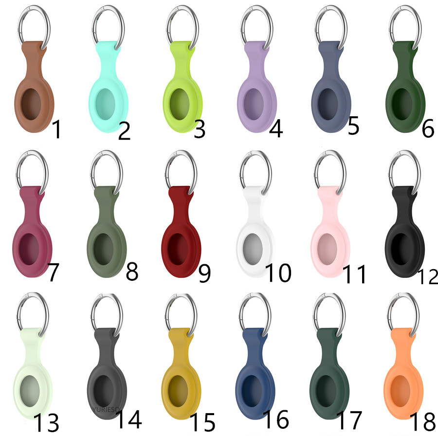 AirTag Loop Silicone Case Protective Cover Shell with Key Ring for Apple Airtags Smart Bluetooth Wireless Tracker Anti-lost, Customize
AirTag Loop Silicone Case Protective Cover Shell with Key Ring for Apple Airtags Smart Bluetooth Wireless Tracker Anti-lost, Customize