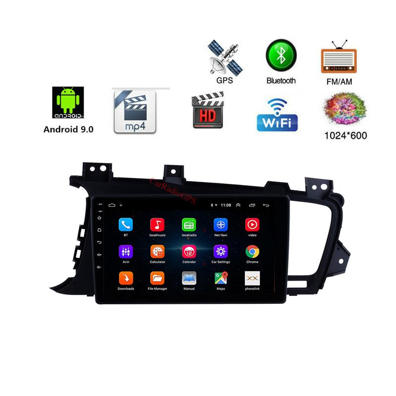 GPS Navigation car dvd radio Player for Kia k5 LHD 2011-2014 with Steering Wheel Control 9 inch Android 10 HD touchscreen