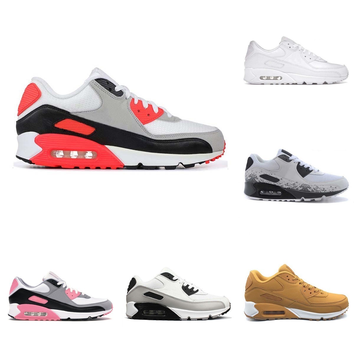 High Quality 2022 New Airs Cushion 90 Running Shoes Men Women White 90s Black Dot Volt Triple Leather Mash Red Infrared Green Yellow Camo Designer Trainer Sneakers, Please contact us
High Quality 2022 New Airs Cushion 90 Running Shoes Men Women White 90s Black Dot Volt Triple Leather Mash Red Infrared Green Yellow Camo Designer Trainer Sneakers, Please contact us