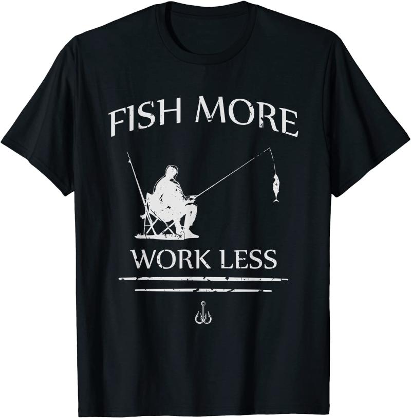 Men' T-Shirts Mens Fish More Work Less Fisherman Men T-Shirt SHORT Casual O-Neck Arrival 2021, Black
Men' T-Shirts Mens Fish More Work Less Fisherman Men T-Shirt SHORT Casual O-Neck Arrival 2021, Black