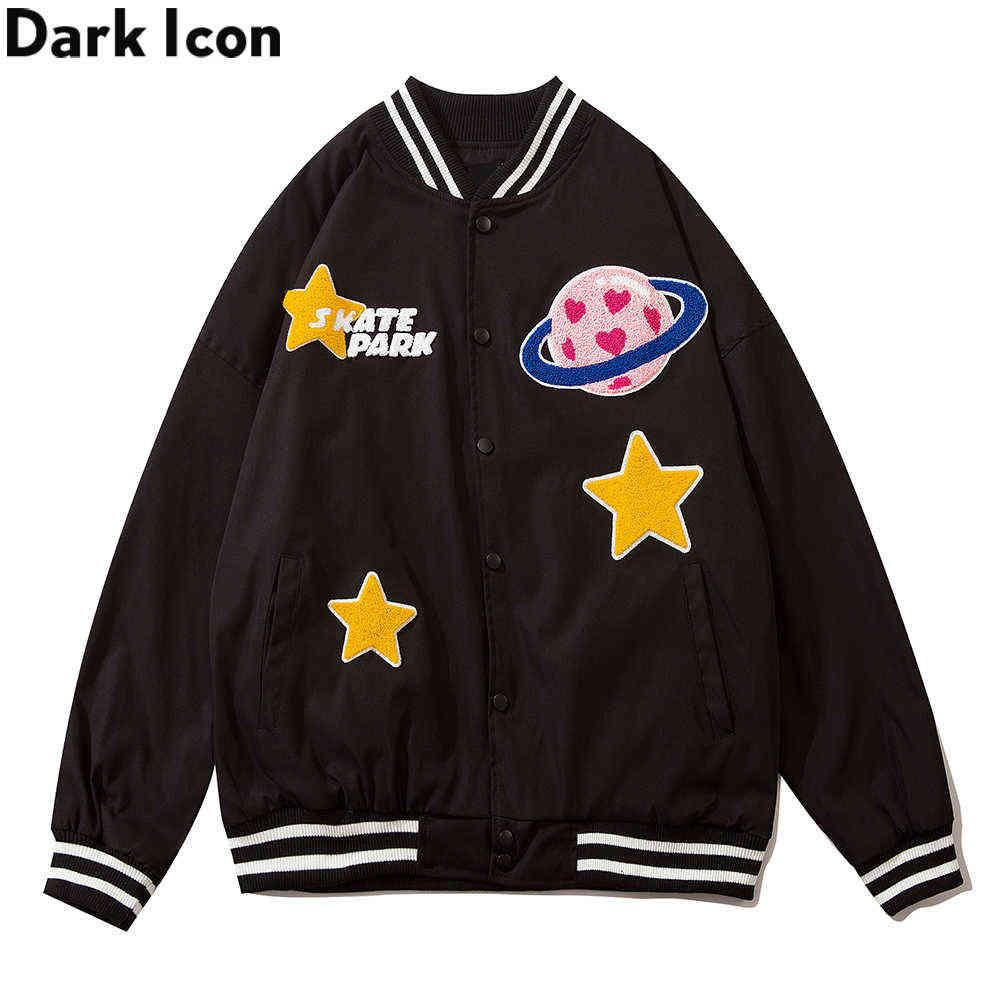 Towel Embroidery Baseball Jacket Men Autumn Streetwear Men's Jackets Black Grey 210603
Towel Embroidery Baseball Jacket Men Autumn Streetwear Men's Jackets Black Grey 210603