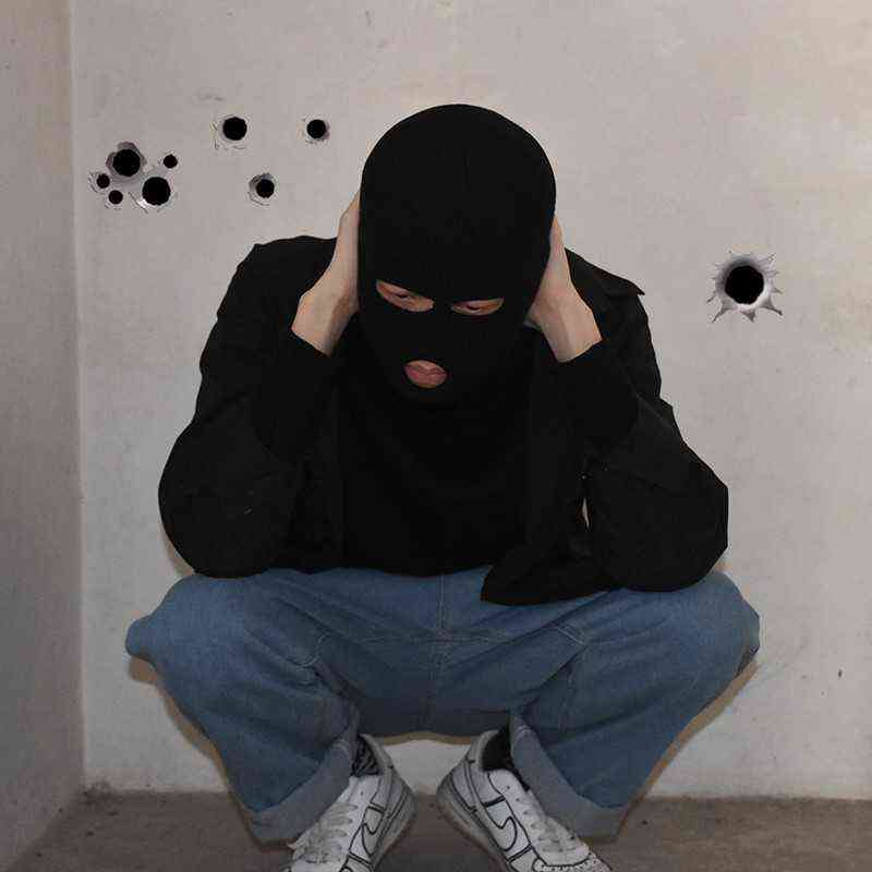 New Full Face Cover Ski Mask Hat 3 Holes Balaclava Army Tactical CS Windproof Knit Beanies Bonnet Winter Warm Unisex Caps