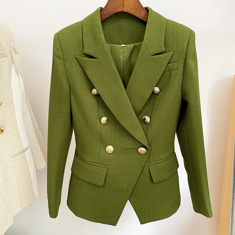 Classic Style Top Quality Original Design Women's Double-Breasted Blazer Slim Suit Jacket Metal Buckles ArmyGreen Blazers Hemp&Cotton Blended Yarn Coat Outwear, Army green
Classic Style Top Quality Original Design Women's Double-Breasted Blazer Slim Suit Jacket Metal Buckles ArmyGreen Blazers Hemp&Cotton Blended Yarn Coat Outwear, Army green