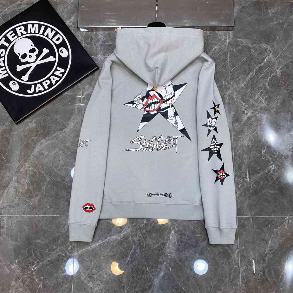 21ss Chrome Ch Hearts Hoodie Mattyboy Limited Edition Graffiti Lips Embroidery Hooded Sweater Men's and Women's Zipper Jacket S-xl, Black
21ss Chrome Ch Hearts Hoodie Mattyboy Limited Edition Graffiti Lips Embroidery Hooded Sweater Men's and Women's Zipper Jacket S-xl, Black