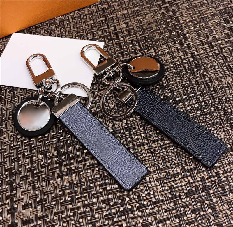 2022 Black/White/Gray PU Leather Key Chain Ring Accessories Fashion Car Keychain NEO Club Keychains Buckle for Men Women with Retail Box