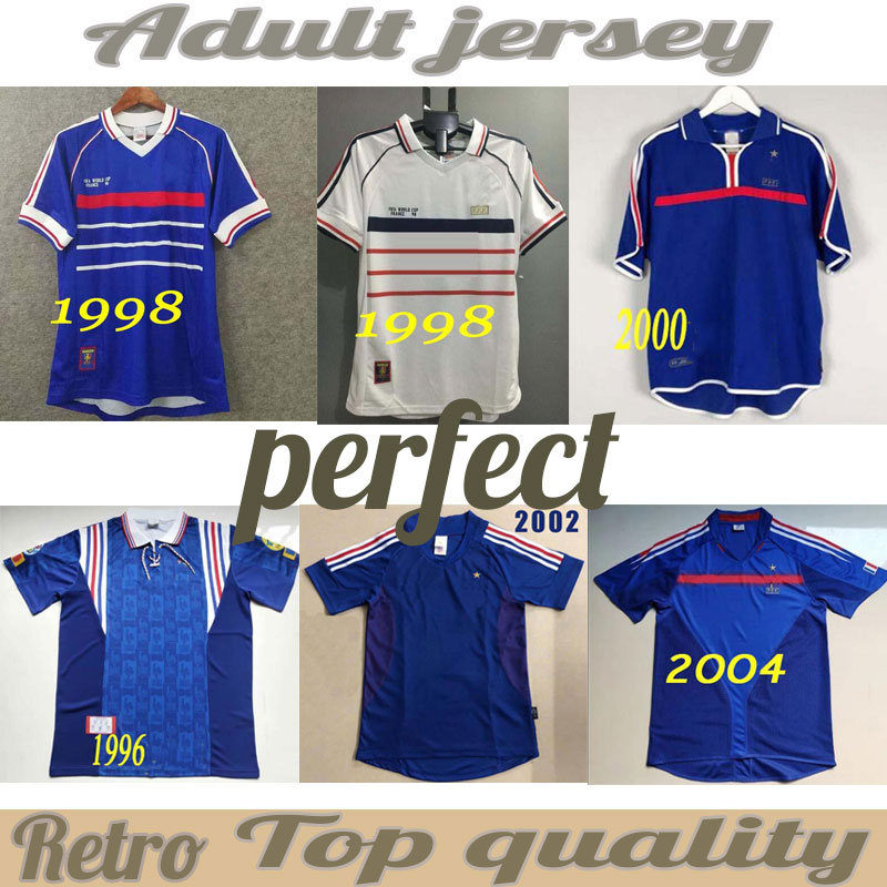 jerseys,soccer1998 Retro version FRANCE jersey 96 98 02 04 06 ZIDANE HENRY MAILLOT DE FOOT Soccer shirt 2000 Home Trezeguet football uniform, 1998
jerseys,soccer1998 Retro version FRANCE jersey 96 98 02 04 06 ZIDANE HENRY MAILLOT DE FOOT Soccer shirt 2000 Home Trezeguet football uniform, 1998