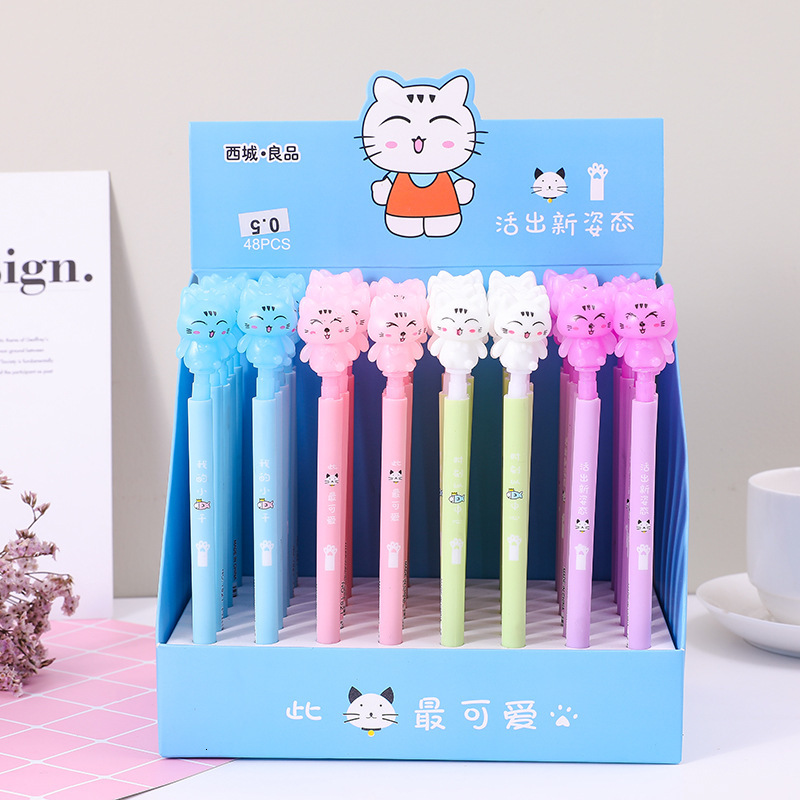 pen Cartoon cat activity cil Korean cute creative stationery student 0 . 5mm automatic cil, Mixed batch of 48 pieces in a box
pen Cartoon cat activity cil Korean cute creative stationery student 0 . 5mm automatic cil, Mixed batch of 48 pieces in a box