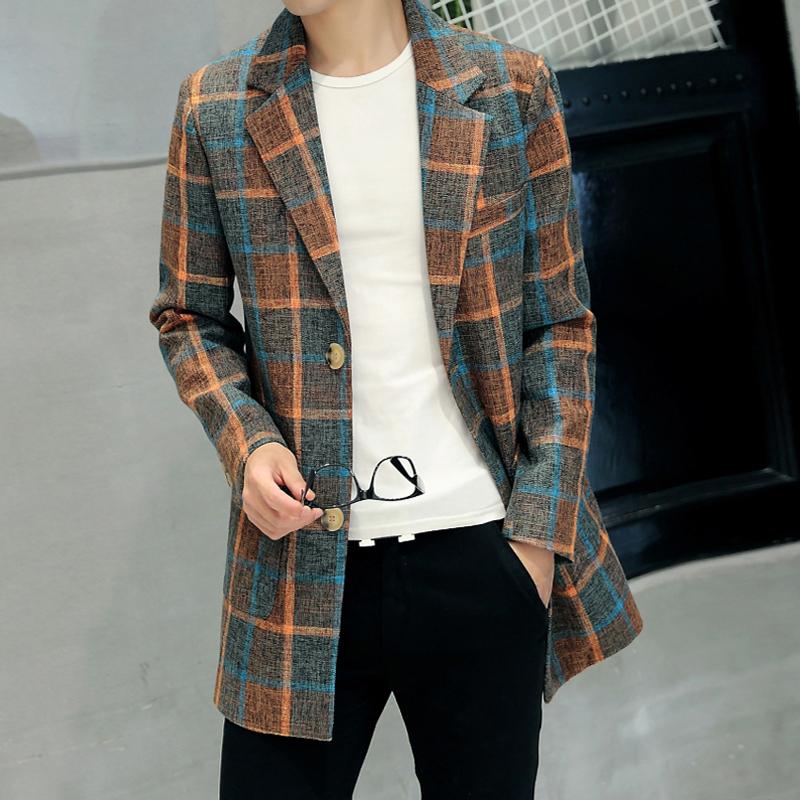 Men's Wool & Blends Mens Blazer Jacket Coat Spring And Autumn Plaid Duffle Long Windbreaker Xl Youth Suit Collar Thin Cloak, Gray
Men's Wool & Blends Mens Blazer Jacket Coat Spring And Autumn Plaid Duffle Long Windbreaker Xl Youth Suit Collar Thin Cloak, Gray