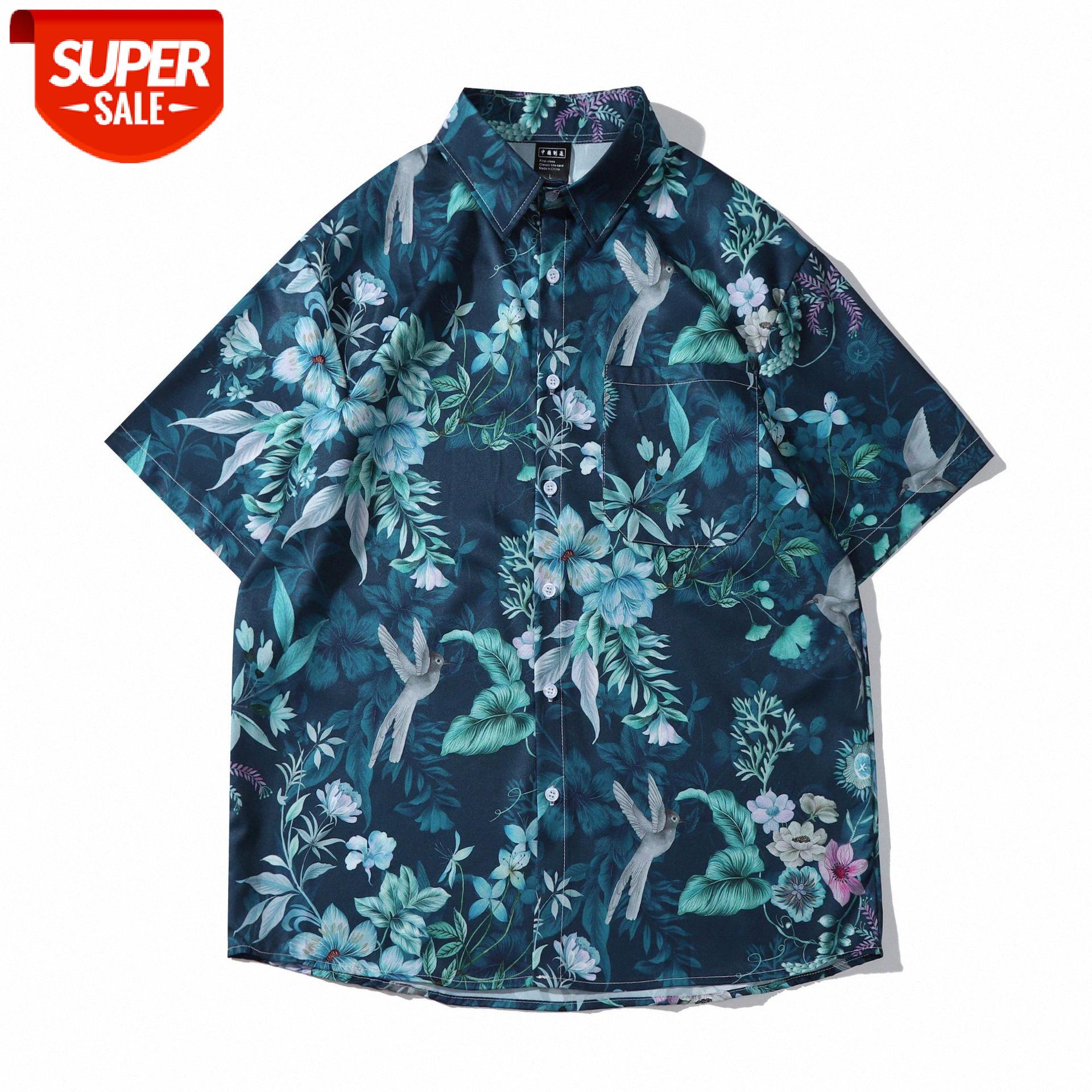Retro Wei Yi flower shirt short-sleeved men's Japanese seaside vacation couple beach #Mi21, White;black
Retro Wei Yi flower shirt short-sleeved men's Japanese seaside vacation couple beach #Mi21, White;black