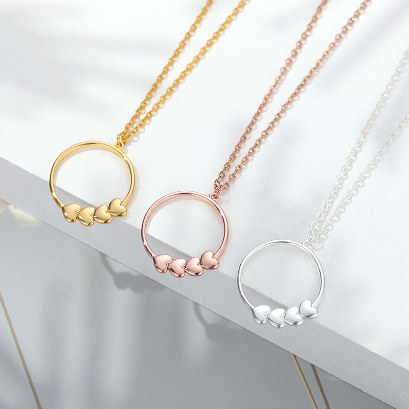 Stainless Steel Simple Circle With Heart Pendants Neckalces Women's Fashion Jewelry Best Friend Gifts 2020 Accessories
Stainless Steel Simple Circle With Heart Pendants Neckalces Women's Fashion Jewelry Best Friend Gifts 2020 Accessories