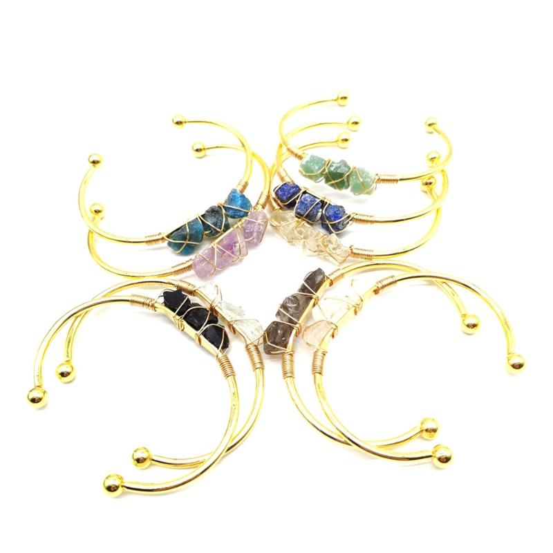 Bangle Natural Amethyst Crystal Rough Stone Copper Wire Wrap For Women Hand-woven Reiki Quartz Pulsera Gift Jewelry Gold Color
Bangle Natural Amethyst Crystal Rough Stone Copper Wire Wrap For Women Hand-woven Reiki Quartz Pulsera Gift Jewelry Gold Color