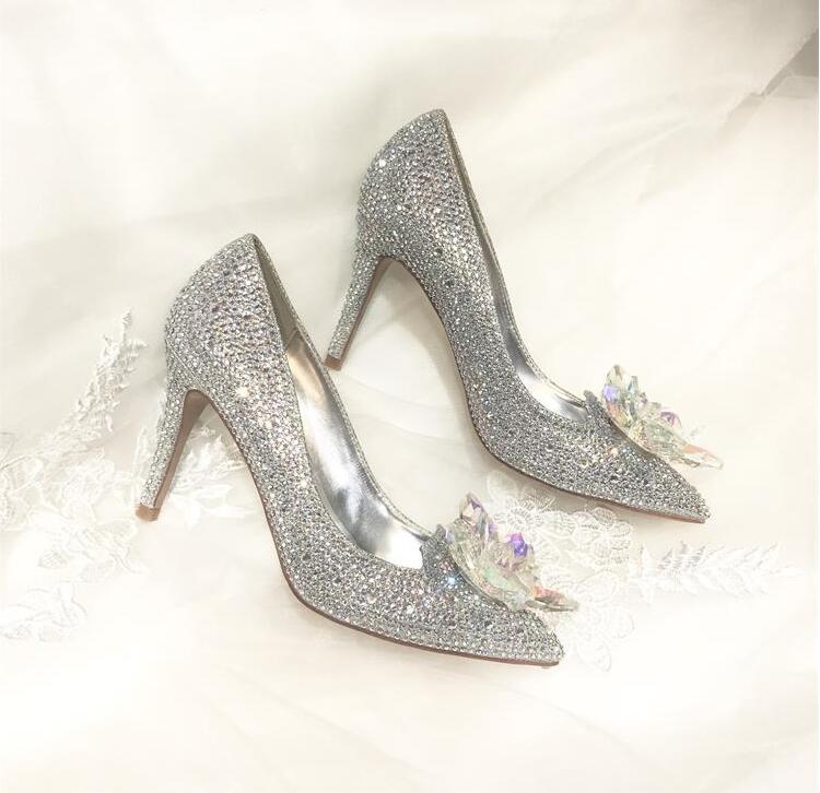 Newest Cinderella Shoes Rhinestone High Heels Women Pumps Pointed toe Woman Crystal Party Wedding Shoe 7cm/9cm, Colour 2
Newest Cinderella Shoes Rhinestone High Heels Women Pumps Pointed toe Woman Crystal Party Wedding Shoe 7cm/9cm, Colour 2