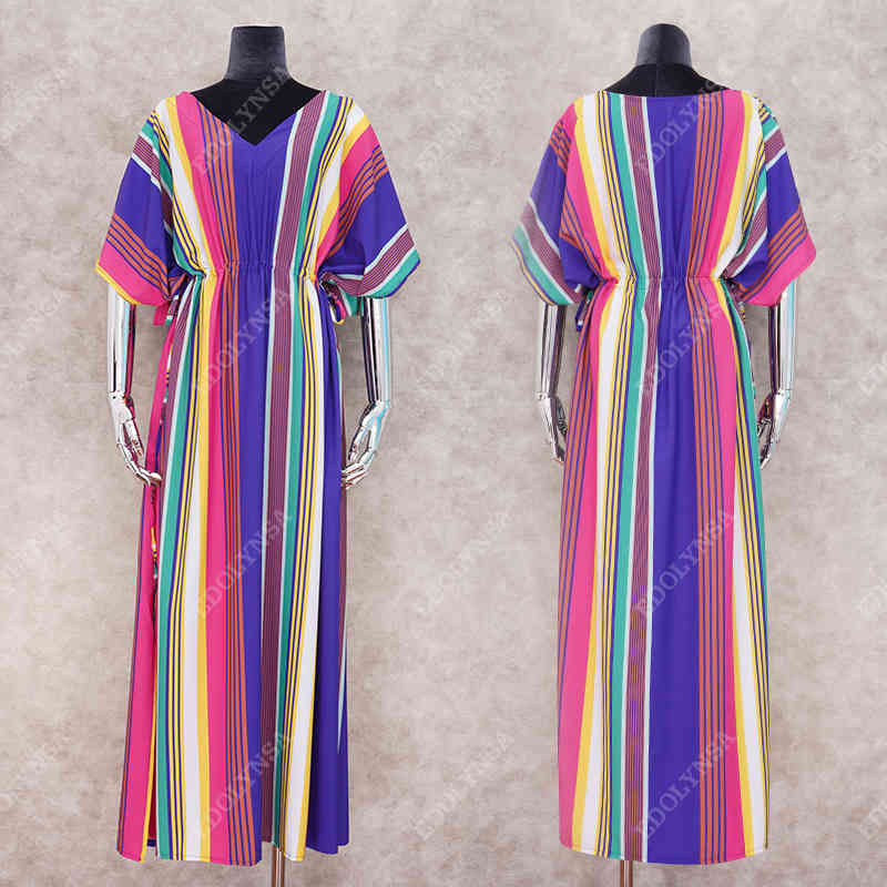 Beach Dress Kaftan Pareo Sarongs Sexy Cover-Up Bikini Swimwear Tunic Swimsuit Bathing Suit Cover Ups Robe De Plage #Q1033 210420