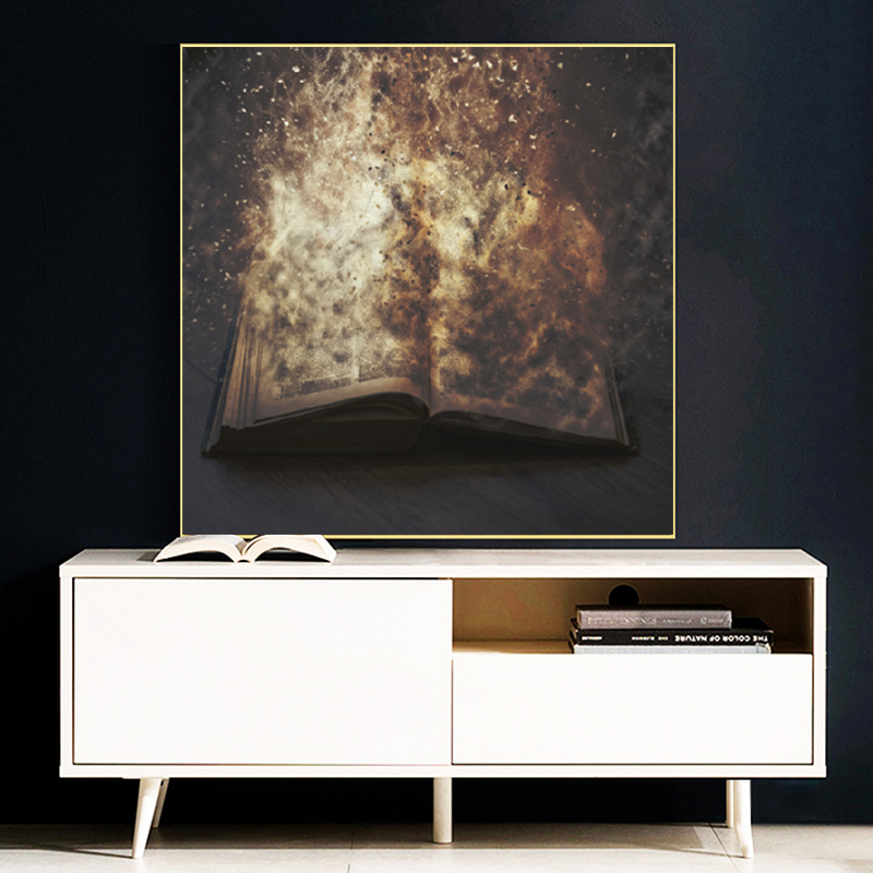 Vintage Book Poster Wall Art Canvas Painting Abstract Picture HD Printing For Living Room Home Decoration Cuadros No Frame