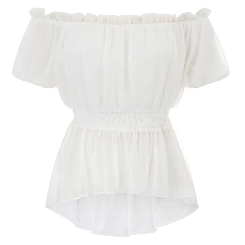 Women' Blouses & Shirts Ladies Short Sleeve Frilly Blouse Chiffon Victorian Elegant Retro Top Shirt Soft, Apricot
Women' Blouses & Shirts Ladies Short Sleeve Frilly Blouse Chiffon Victorian Elegant Retro Top Shirt Soft, Apricot