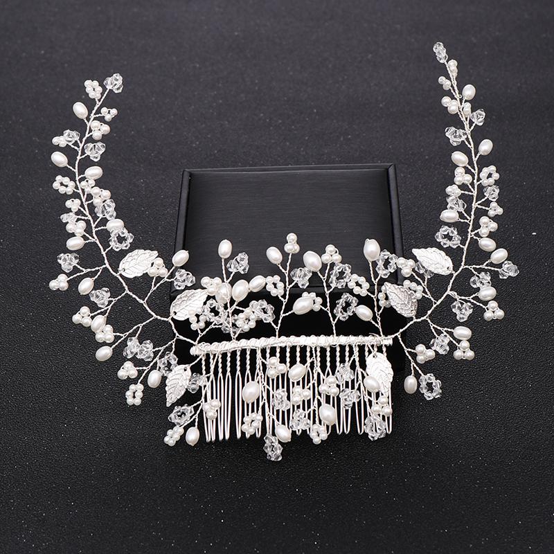 Hair Clips & Barrettes Trendy Women Wedding Combs Accessories For Bridal Headpiece Handmade Silver Color Pearl Comb Ornaments Jewelry, Golden;silver
Hair Clips & Barrettes Trendy Women Wedding Combs Accessories For Bridal Headpiece Handmade Silver Color Pearl Comb Ornaments Jewelry, Golden;silver