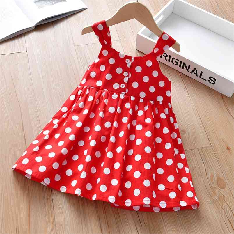 Girls Sleelveless Dress Summe Cute Polka Dot Printed Princess Toddler Kid Clothes For 2-6Y 210611, Bd791 red
Girls Sleelveless Dress Summe Cute Polka Dot Printed Princess Toddler Kid Clothes For 2-6Y 210611, Bd791 red