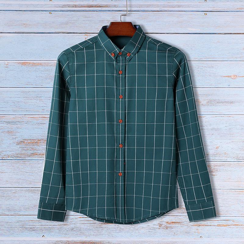 Men's Casual Shirts Men Clothing 2021 Korean Long-sleeved Shirt Autumn Plaid Youth Trend, Gray
Men's Casual Shirts Men Clothing 2021 Korean Long-sleeved Shirt Autumn Plaid Youth Trend, Gray