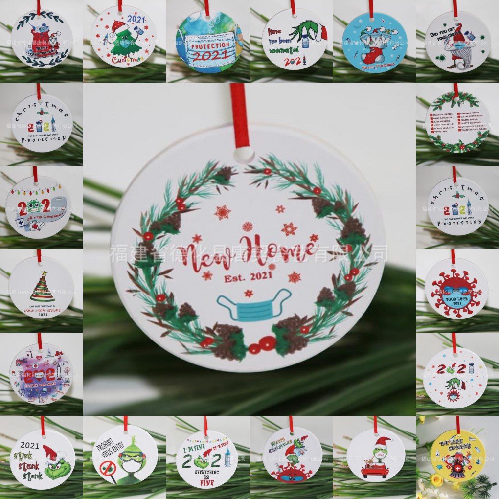 Grinch Quarantine Christmas Ornament Xmas Hanging Pendant Sublimation Blanks Personalize for Tree Decor Wearing Mask Designer 2021 DHL Ship fy4832
Grinch Quarantine Christmas Ornament Xmas Hanging Pendant Sublimation Blanks Personalize for Tree Decor Wearing Mask Designer 2021 DHL Ship fy4832