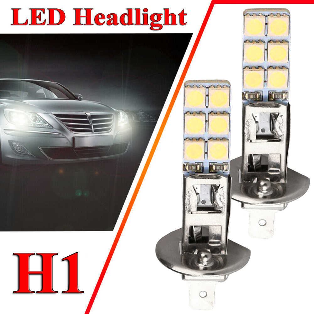 2pcs H1 55W LED Headlight Bulbs Kit Fog Driving Day Running Lamp 6000K Super White 5050 12LEDs Bulbs Headlamps Ship Dropshipping
2pcs H1 55W LED Headlight Bulbs Kit Fog Driving Day Running Lamp 6000K Super White 5050 12LEDs Bulbs Headlamps Ship Dropshipping