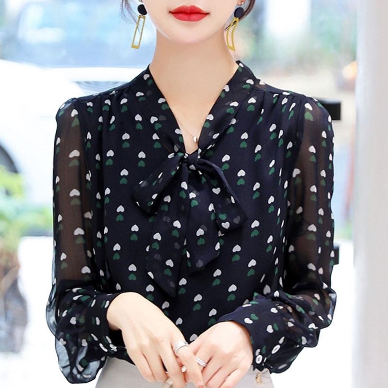 Blusas Mujer De Moda Women Tops Bow V-neck Dot Chiffon Blouse Shirt Long Sleeve Blouse Women Womens Tops And Blouses C961 210602, Navy
Blusas Mujer De Moda Women Tops Bow V-neck Dot Chiffon Blouse Shirt Long Sleeve Blouse Women Womens Tops And Blouses C961 210602, Navy
