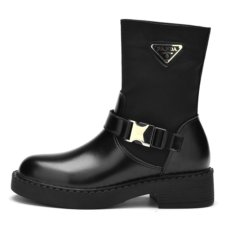 Boots 2021 p family triangle autumn winter mid tube Casual Short British style Martin boots women, Black
Boots 2021 p family triangle autumn winter mid tube Casual Short British style Martin boots women, Black