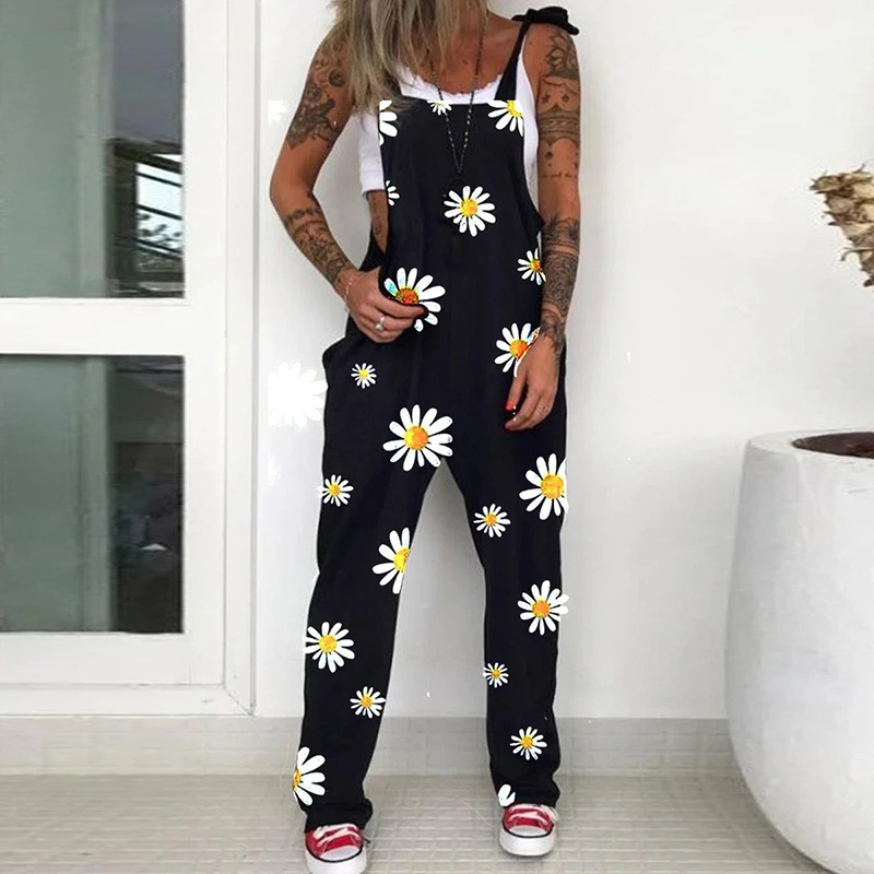 20212021 summer daisy skull print jumpsuit bodysuit spring off shoulder sleeveless straps romper women elegant pocket beach overalls, Black;white
20212021 summer daisy skull print jumpsuit bodysuit spring off shoulder sleeveless straps romper women elegant pocket beach overalls, Black;white