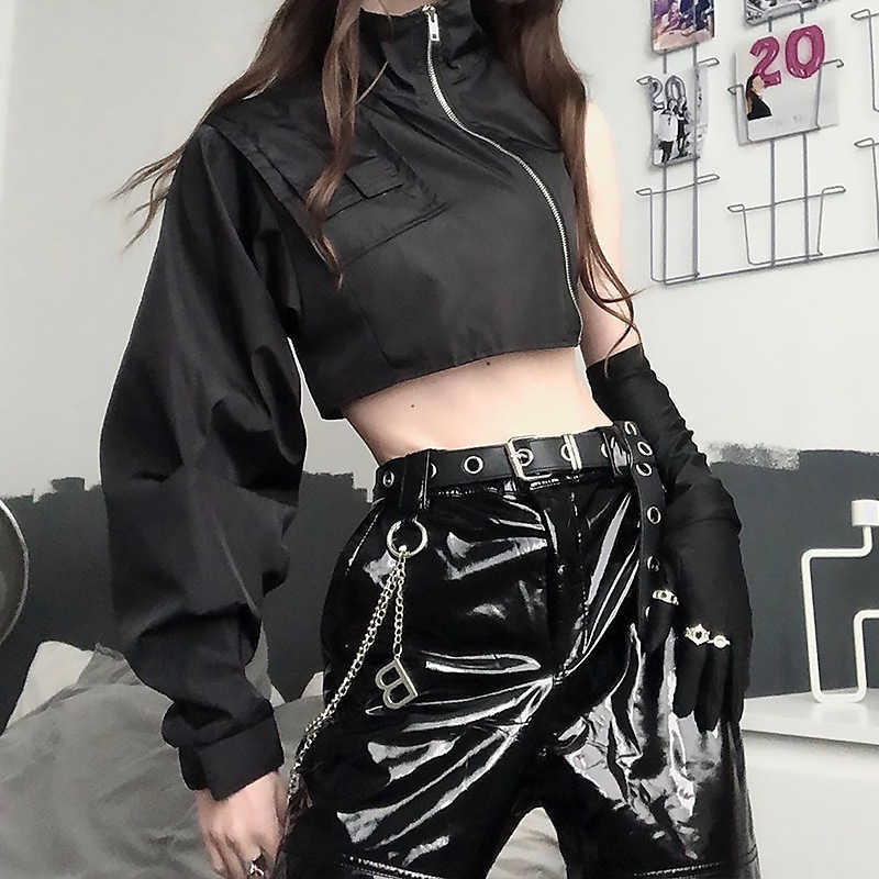 NCLAGEN Gothic Cool Lady Stylish Zip Up Crop Top Hoodies Women Turtleneck Punk Black Green Sweatshirt Hip Hop Outfits Outwear 211019
NCLAGEN Gothic Cool Lady Stylish Zip Up Crop Top Hoodies Women Turtleneck Punk Black Green Sweatshirt Hip Hop Outfits Outwear 211019