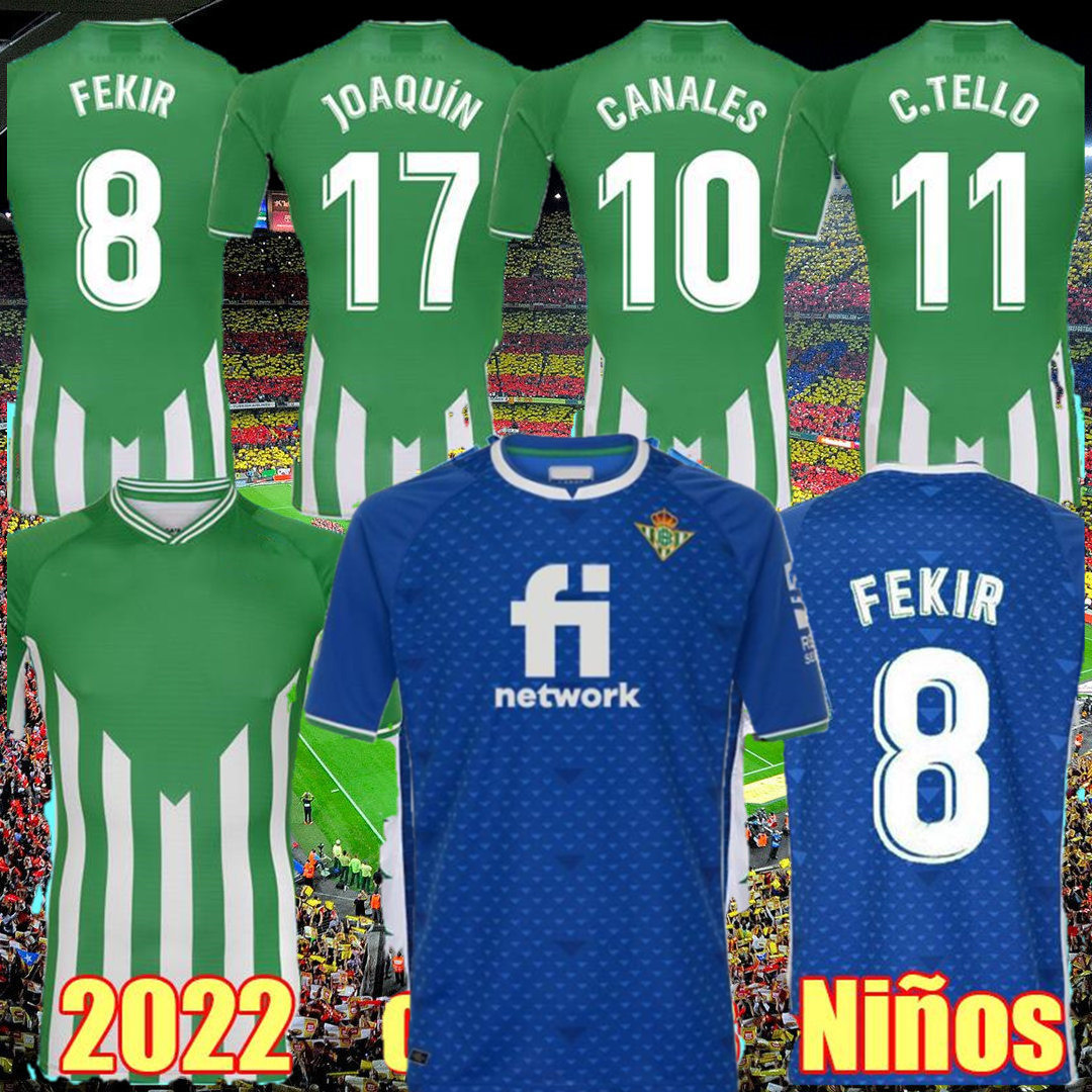 21 22 Real Betis Soccer Jerseys CANALES 2021 2022 FEKIR LOREN JOAQUIN B. IGLESIAS JUANMI football shirt GUARDADO C. TELLO WILLIAM men Jersey kids kit sets, Kids 2122 home
21 22 Real Betis Soccer Jerseys CANALES 2021 2022 FEKIR LOREN JOAQUIN B. IGLESIAS JUANMI football shirt GUARDADO C. TELLO WILLIAM men Jersey kids kit sets, Kids 2122 home
