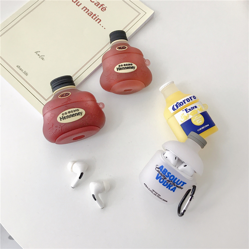 3D Cute Bottle Wine Beer Drink For AirPods 1 2 Pro Earbuds Protection Cover for Apple Bluetooth Earphones Full Body Silicone Cases
3D Cute Bottle Wine Beer Drink For AirPods 1 2 Pro Earbuds Protection Cover for Apple Bluetooth Earphones Full Body Silicone Cases