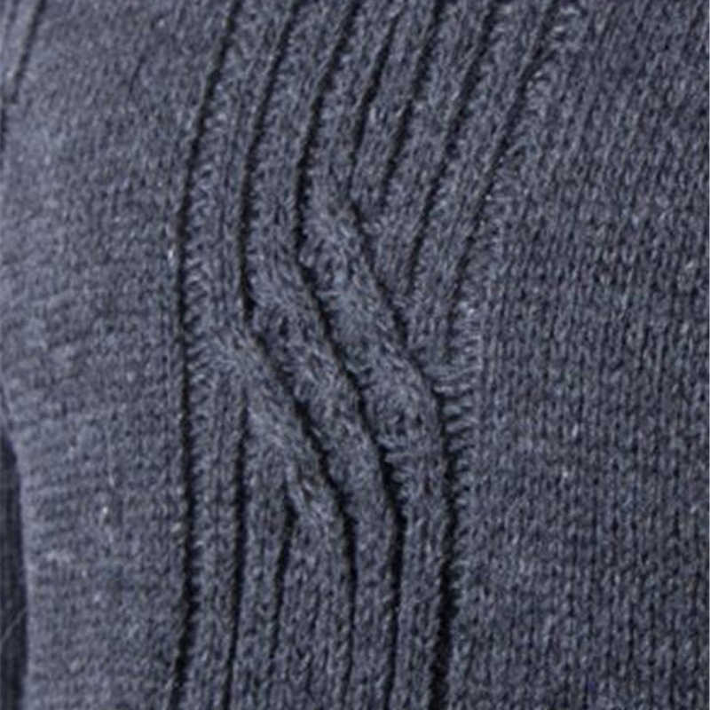 Covrlge Male Sweater Pullover Slim Warm Solid High Lapel Jacquard Hedging British Men's Clothing Mens Turtleneck MZM030 210818