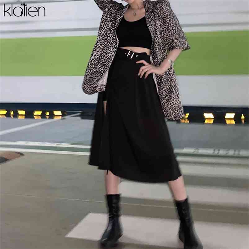 KLALIEN Fashion High Waist Black Midi Skirt Women Summer Streetwear Casual Split Hem Asymmetric Long Skirt Ladies 210721
KLALIEN Fashion High Waist Black Midi Skirt Women Summer Streetwear Casual Split Hem Asymmetric Long Skirt Ladies 210721