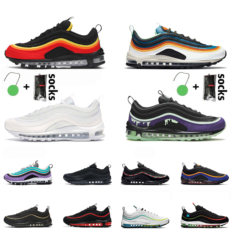 Men Womens 97s Running Shoes Sneakers Trainers 97 Triple Black White Hanshin Tigers Metallic Gold Bred Have Day Worldwide Silver Bullet Tropical Twist, A14 silver bullet 36-46
Men Womens 97s Running Shoes Sneakers Trainers 97 Triple Black White Hanshin Tigers Metallic Gold Bred Have Day Worldwide Silver Bullet Tropical Twist, A14 silver bullet 36-46