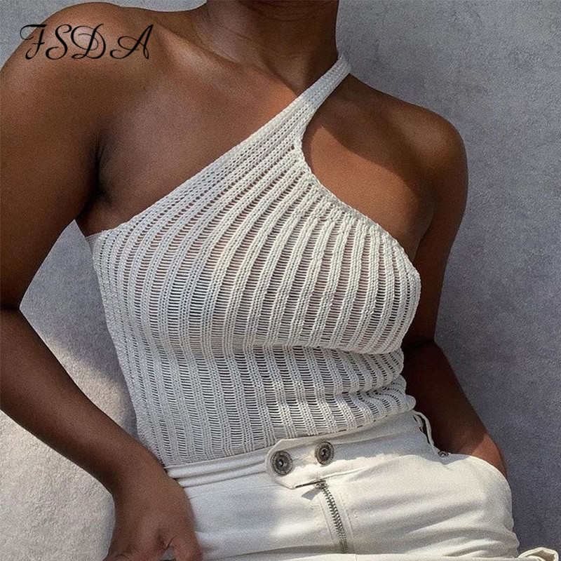knitted 2021 summer one shoulder crop women beige sleevless casual green y2k beach tank high quality, White
knitted 2021 summer one shoulder crop women beige sleevless casual green y2k beach tank high quality, White