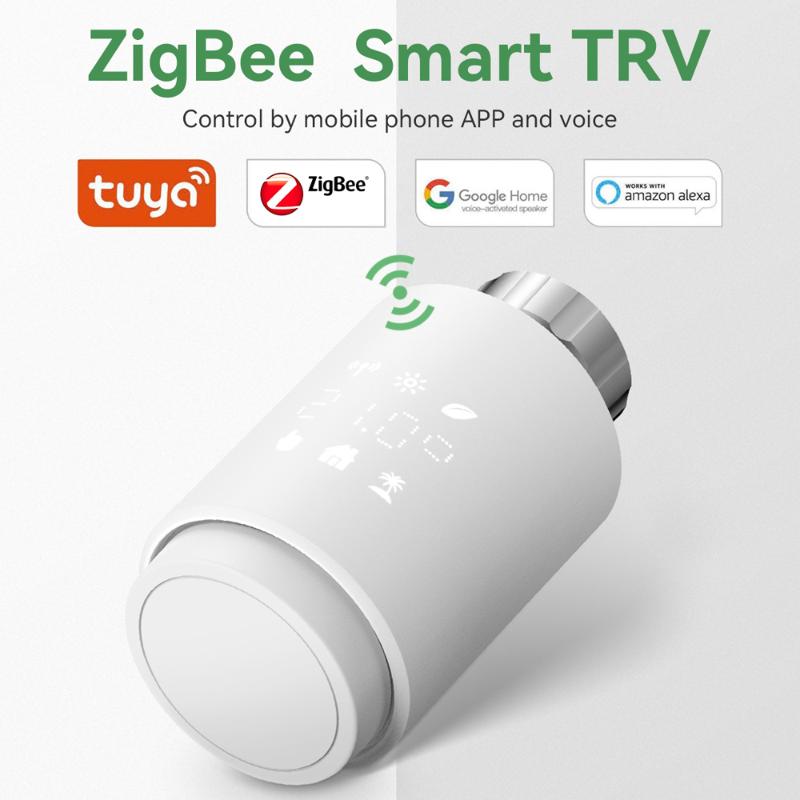 Smart Home Control Tuya ZigBee Radiator Actuator TRV Programmable Thermostatic Valve Support Remote Voice Alexa WIFI
Smart Home Control Tuya ZigBee Radiator Actuator TRV Programmable Thermostatic Valve Support Remote Voice Alexa WIFI