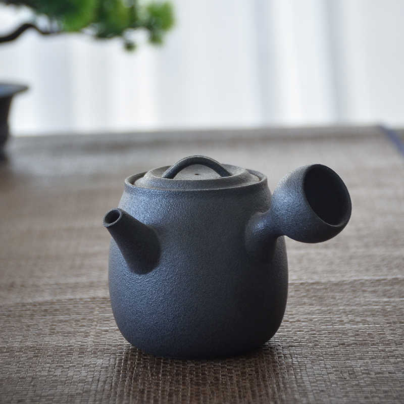 LUWU ceramic kyusu teapots chinese kung fu tea pots drinkware 270ml 210621