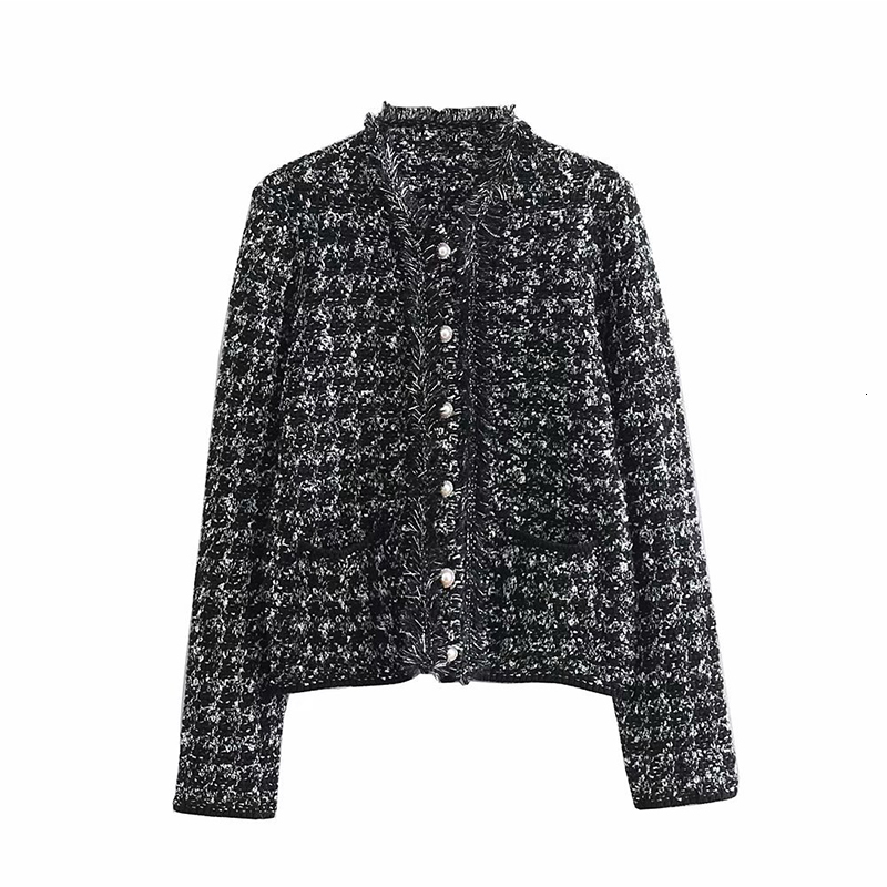 Women's Down & Parkas Women Fashion Pockets Frayed Trims Tweed Jacket Coat Vintage O Neck Long Sleeve Female Outerwear Chic Tops A, Black
Women's Down & Parkas Women Fashion Pockets Frayed Trims Tweed Jacket Coat Vintage O Neck Long Sleeve Female Outerwear Chic Tops A, Black