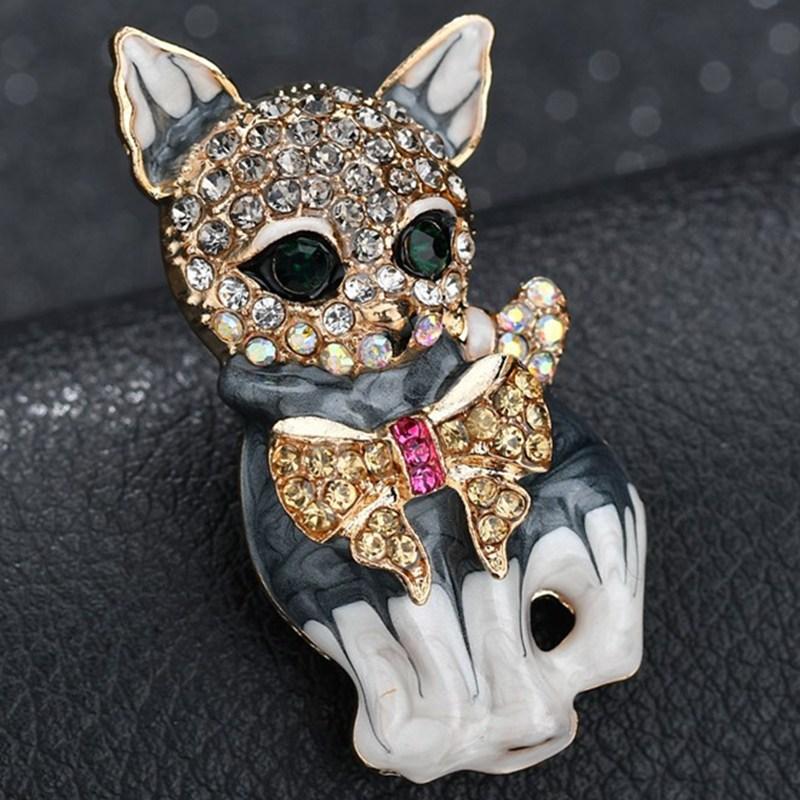 Pins, Brooches Fashion Personality All-Match Clothes Jewelry Alloy Inlaid Zircon Cute Green Eye Cat Brooch For Women Feature Namour Charm Gi, Gray
Pins, Brooches Fashion Personality All-Match Clothes Jewelry Alloy Inlaid Zircon Cute Green Eye Cat Brooch For Women Feature Namour Charm Gi, Gray