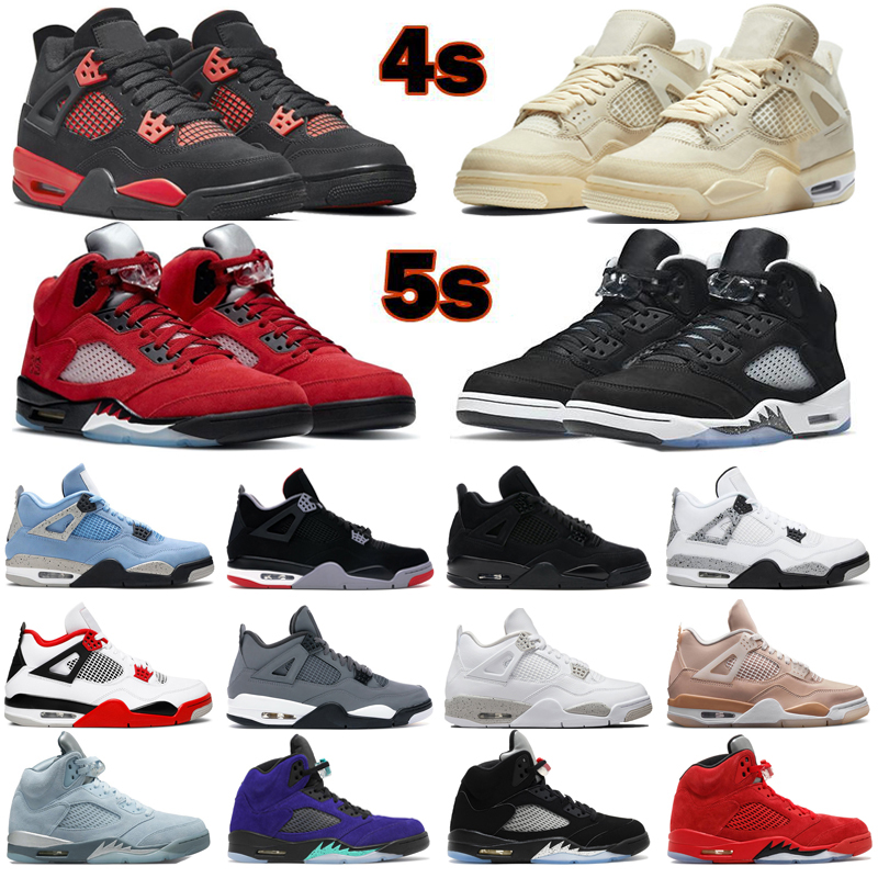 4s Men Basketball Shoes Jumpman 4 Red Thunder Sail White Cement Bred 5s Blue Bird OG Black Metallic Oreo Mens Trainers Sport Sneakers
4s Men Basketball Shoes Jumpman 4 Red Thunder Sail White Cement Bred 5s Blue Bird OG Black Metallic Oreo Mens Trainers Sport Sneakers