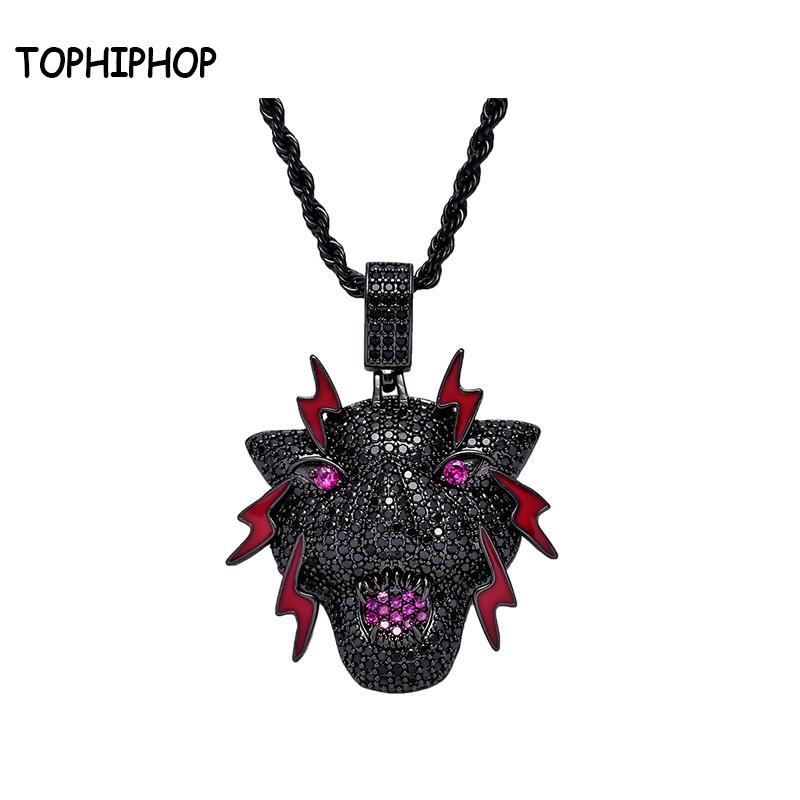 Pendant Necklaces TOPHIPHOP Leopard With Tennis Chain Cubic Zircon Panther Necklace Iced Out Hip Hop Jewelry Men Party Gifts, Silver
Pendant Necklaces TOPHIPHOP Leopard With Tennis Chain Cubic Zircon Panther Necklace Iced Out Hip Hop Jewelry Men Party Gifts, Silver
