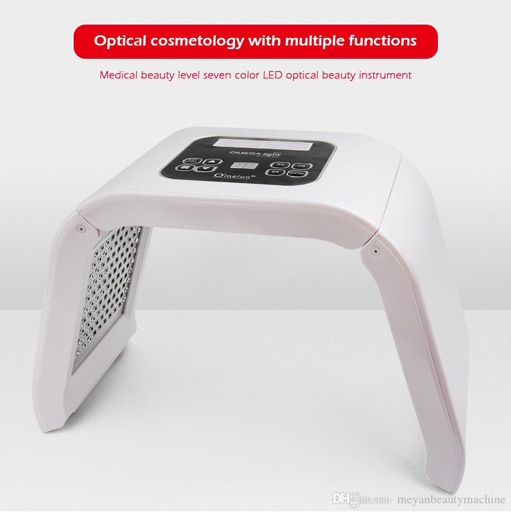 NEW Professional Photon PDT Led Light Facial Mask Machine 7 Colors Acne Treatment Face Whitening Skin Rejuvenation Light Therapy Equipment